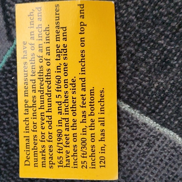 Exact Measurement:Decimal Inch Tape M - Picture 5 of 5